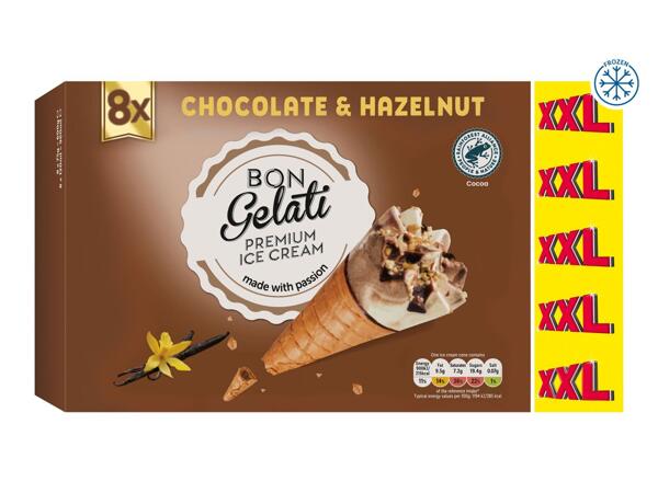 Bon Gelati XXL Chocolate & Vanilla Ice Cream Cones