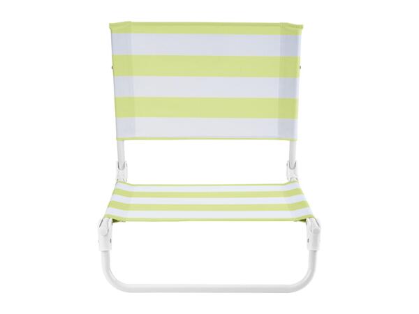 Crivit Yellow & White Beach Chair