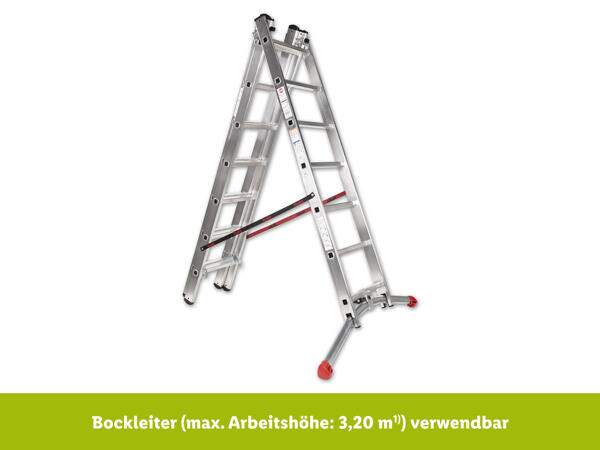 Hailo(R) Aluminium-Kombileiter, 3-teilig