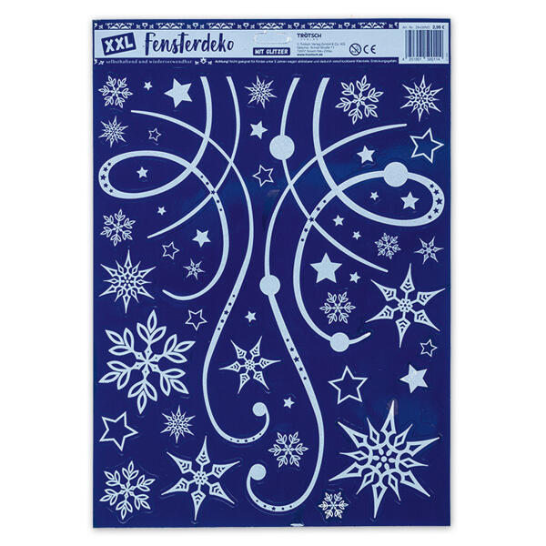 Winterliche Wand- und Fensterdeko