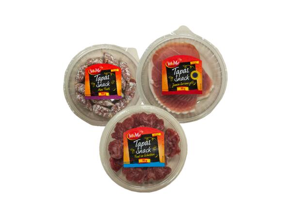 Spansk salami och skinka