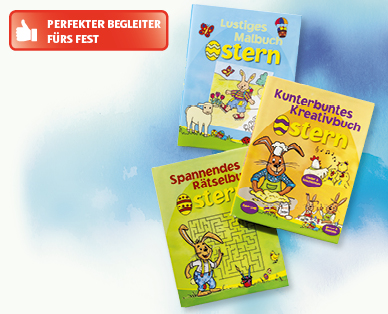 Oster-Mal-/Spassbuch