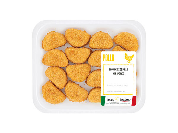 Chicken Nuggets with Spinach