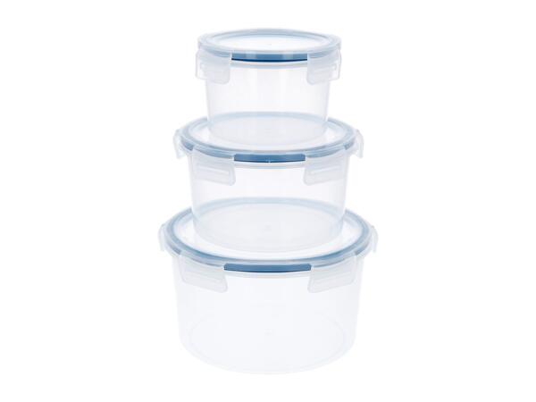 Silvercrest Round Food Storage Container Set - 3 Pieces