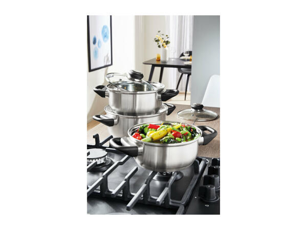 Ernesto Stainless Steel Saucepan Set