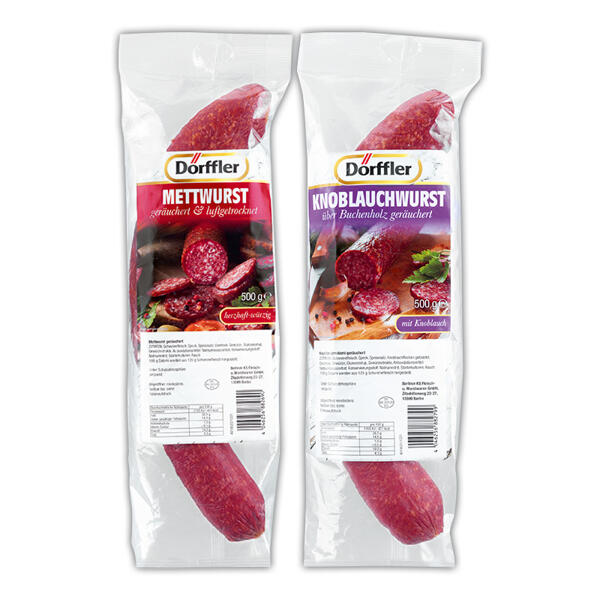Mettwurst / Knoblauchwurst