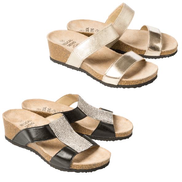 Mules en cuir pour dames