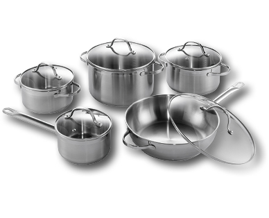 Lot de casseroles, 10 pièces CROFTON(R)