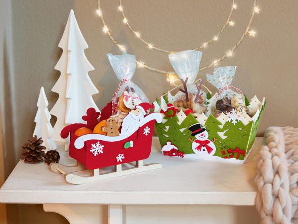 Decorative Basket or Christmas Pouch