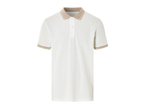 Livergy Men's White Polo Shirt