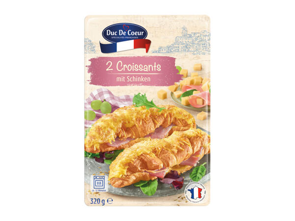 Duc De Coeur 2 Croissants with Ham