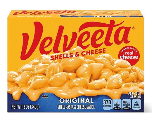 Velveeta/Kraft Deluxe Shells or Macaroni and Cheese