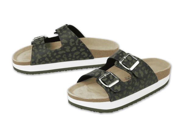 Damen Pantolette mit Plateausohle