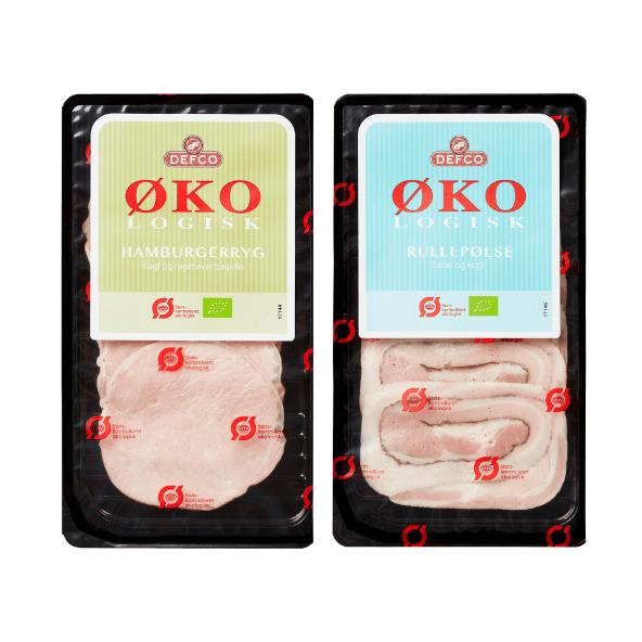 Økologisk hamburgerryg eller rullepølse