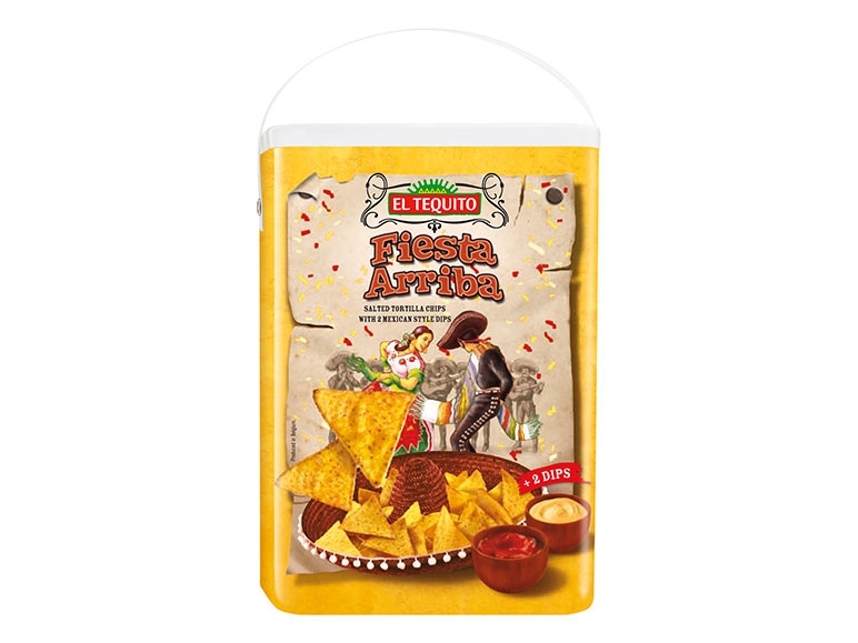 Fiesta Mexicana Chips & Dip in trommel