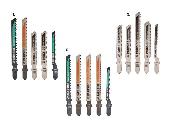 Lames de scie sauteuse, set de 5