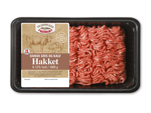 Dansk hakket grise- og kalvekød
