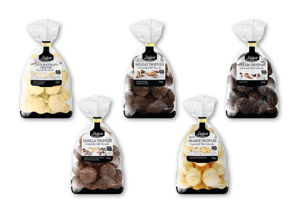 DELUXE Chokolade­overtrukne trøfler