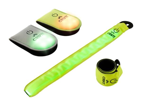 Lumières LED aimantées/​bracelets snap à LED, lot de 2