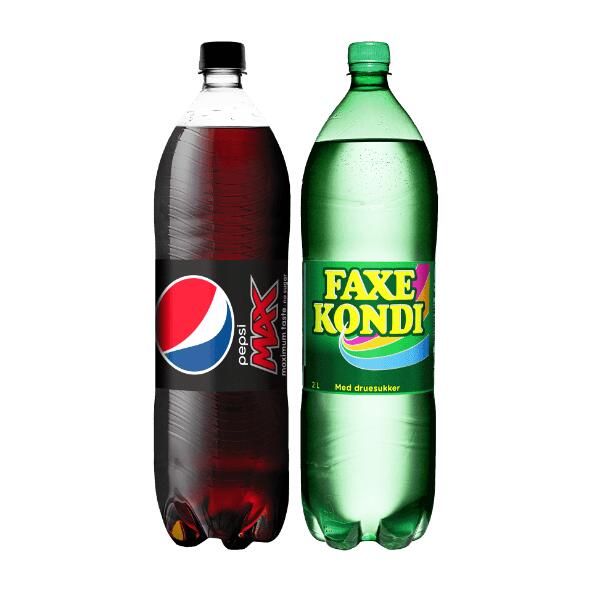 Pepsi Max eller Faxe Kondi