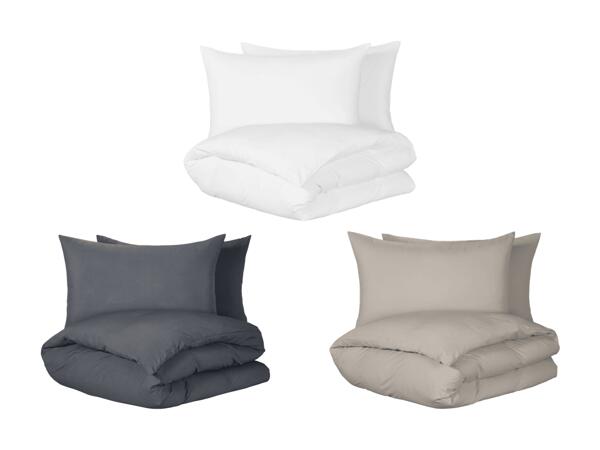 Parure de lit en microfibre Washed, 3 pièces