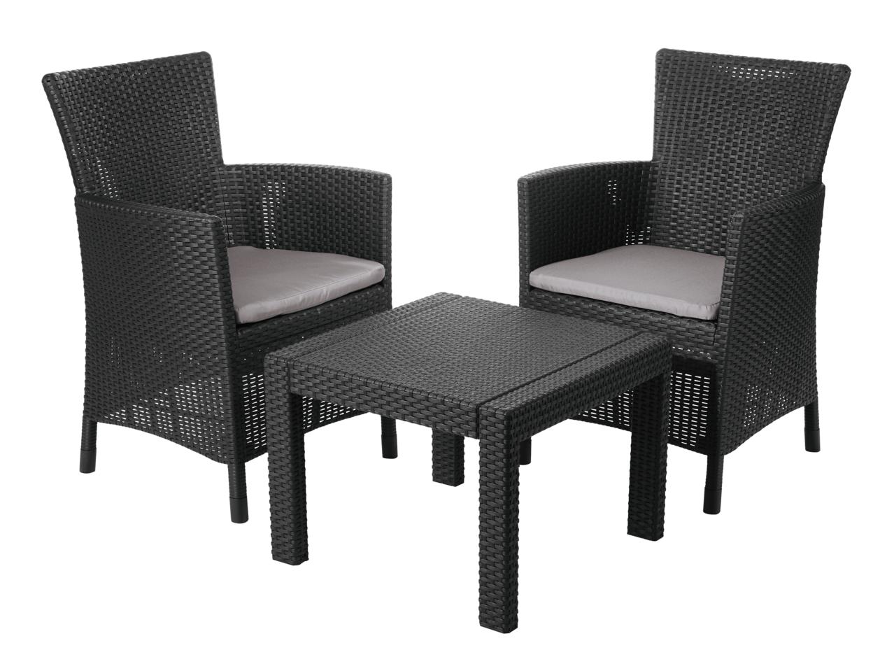 ALLIBERT Wicker Balcony Lounge Set