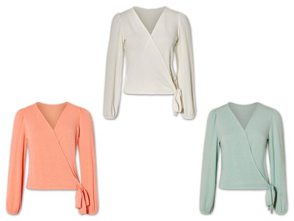 Damen Wickelshirt