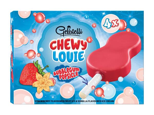 Bâtonnets glacés avec chewing-gum