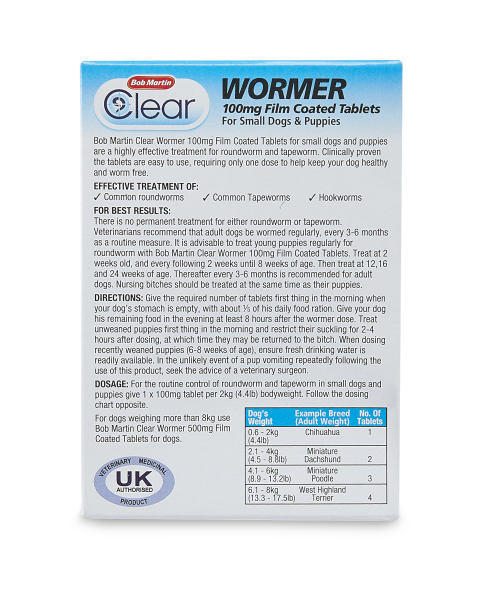 Bob Martin Small Dog Dewormer