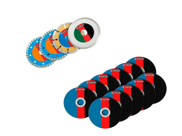 PARKSIDE(R) Sada diamantových / řezných kotoučů PWSZTS 1, Ø 115 mm