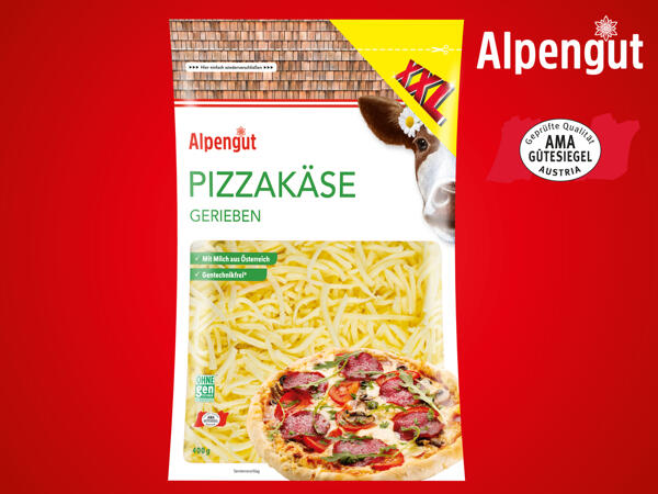 Pizzakäse gerieben