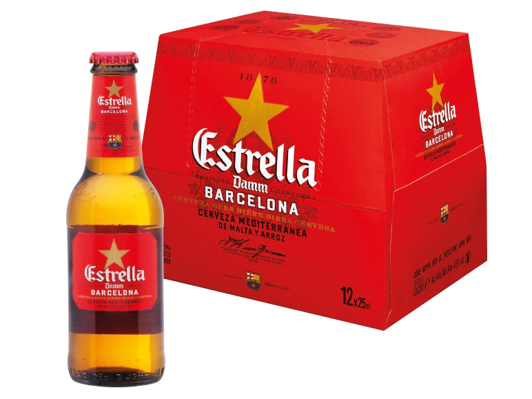 ESTRELLA DAMM Bier 12x 0,25 l