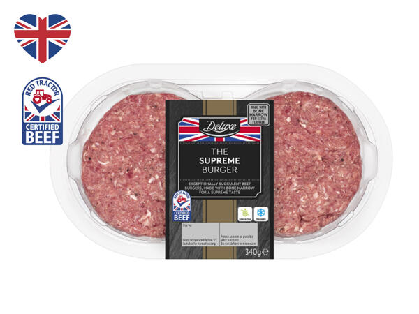 Deluxe 2 Supreme British Beef Bone Marrow Burgers