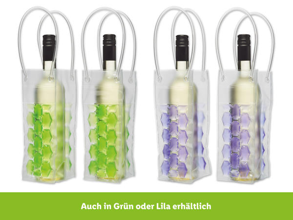 Getränkekühltasche oder Kühlmanschette, 2 Stück