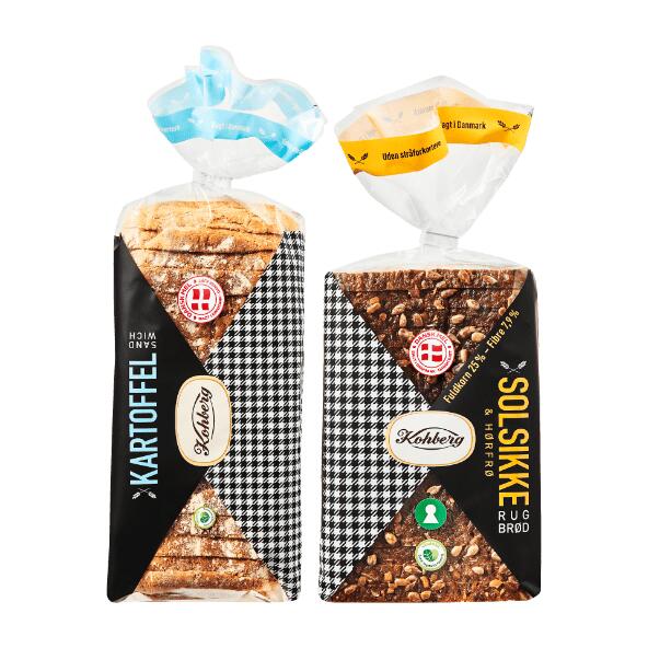 Solsikkerugbrød eller kartoffelsandwich