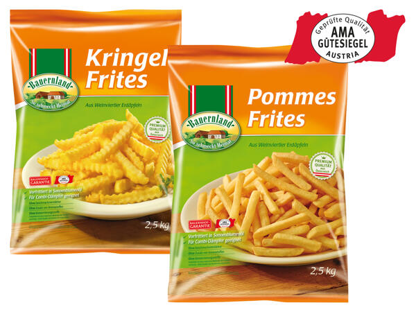 Bauernland Pommes oder Kringel Frites