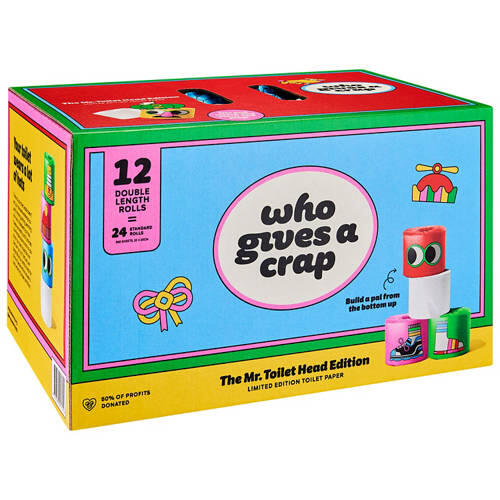 Mr Toilet Head Toilet Tissue 12 Pack
