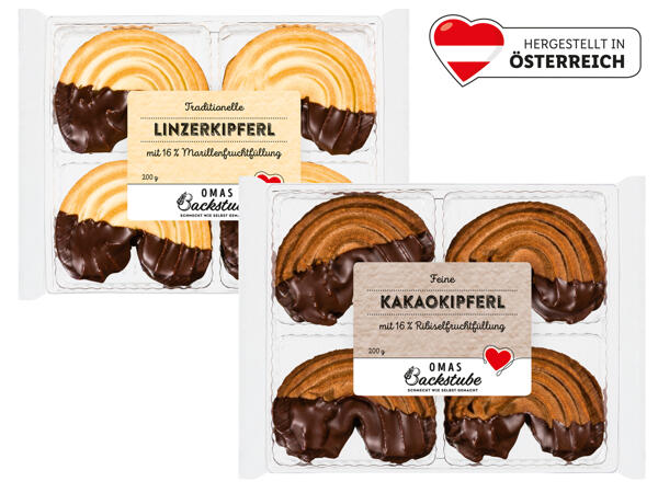 Linzer-/Kakaokipferl