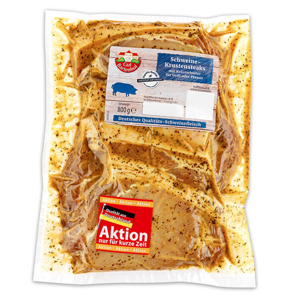Schweine-Krustensteaks