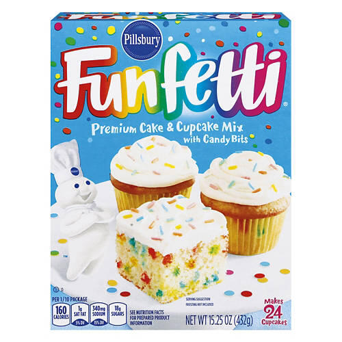 Funfetti Cake & Cupcake Mix, 15.25 oz