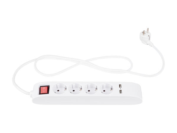 SILVERCREST(R) 4-stikdåse med USB