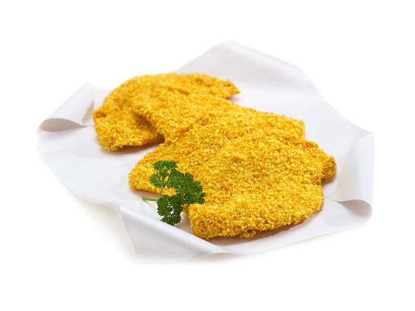 Escalopes de poulet panées
