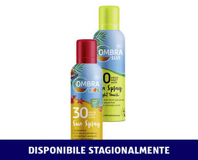 OMBIA SUN 
 ASSORTIMENTO DI SPRAY SOLARI SPF 30