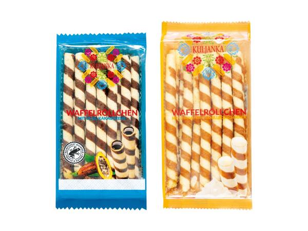 Waffelröllchen