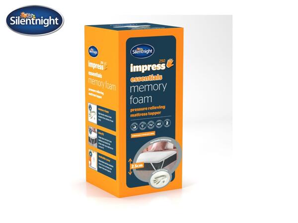 Silentnight Impress Memory Foam Mattress Topper - Double