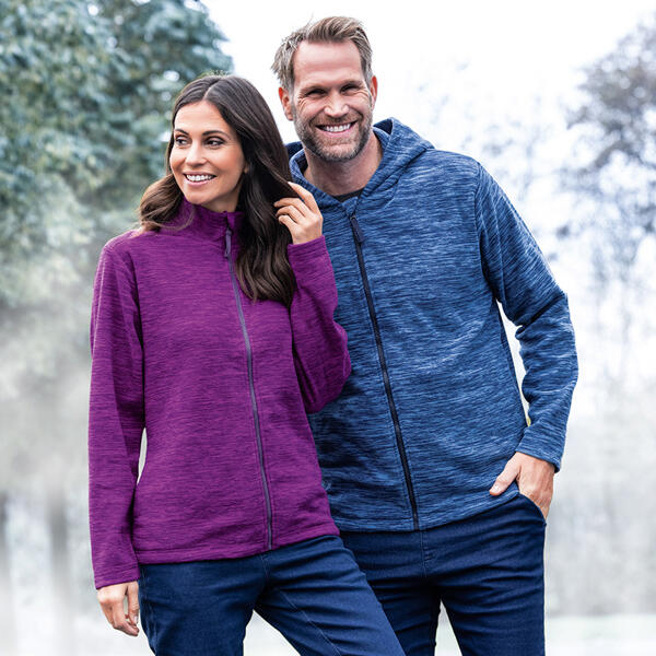 Mikrofleece-Jacke "Space Dyed"