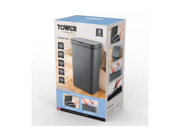 Tower 50L Sensor Bin