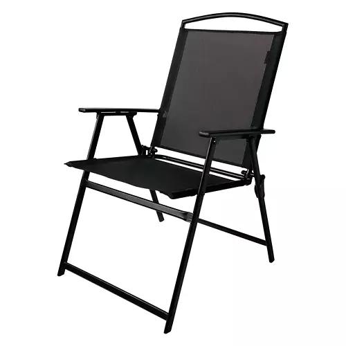 Sling Folding Chair, Black
