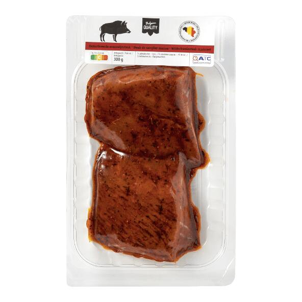 Gemarineerde everzwijnsteak, 2 st.