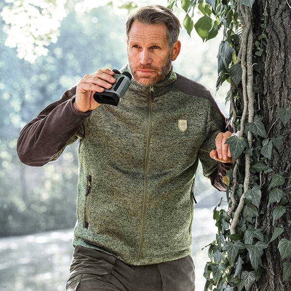 Grobstrick Jagd- und Freizeit-Wendejacke